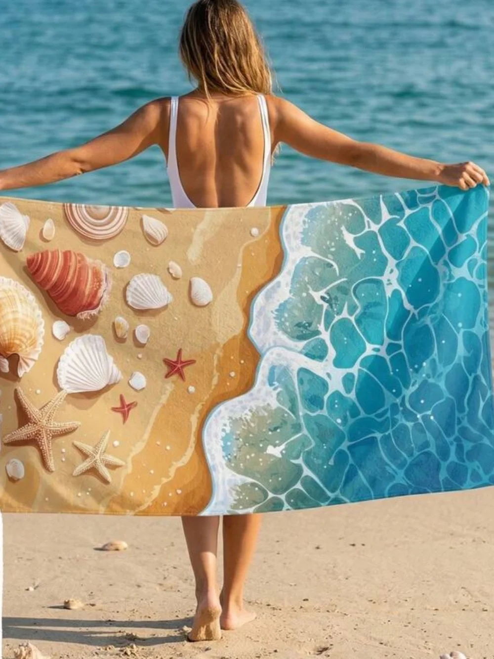 Beach towel with bag included